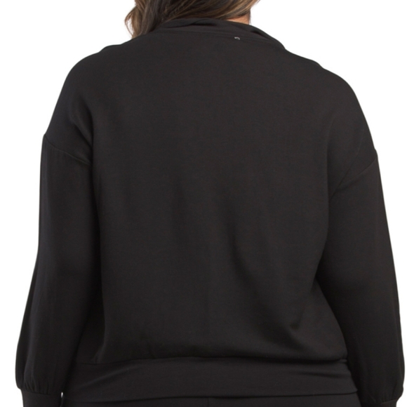 Workshop Plus Black Knit Ribbed Joggers Set Light Inner Fleece - Picture 4 of 5